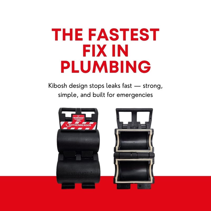 Rothenberger Kibosh Emergency Pipe Repair - Quick, Easy and Professional Way to Repair Burst - 3/4", Up to 145 PSI - 80012 - Image 3